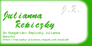 julianna repiczky business card